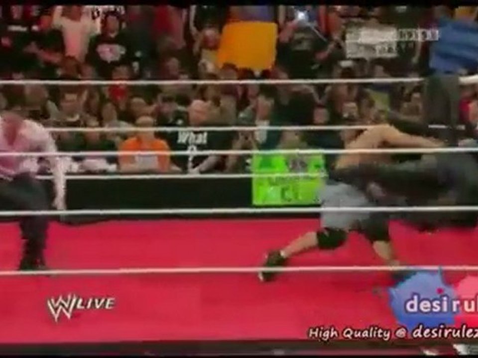 wwe raw 21-03-2011-john cena sets the miz up