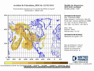 Le nuage radioactif atteindra Tunisie le 25 Mars