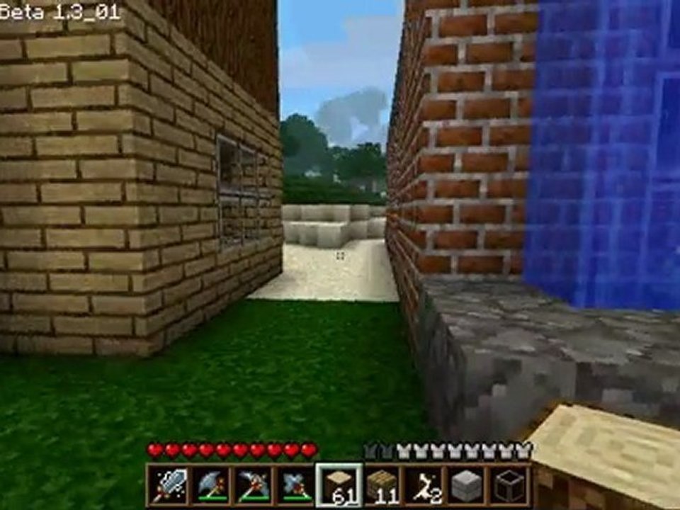 Minecraft ! Visite du début de ma ville