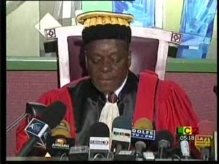 Proclamation des résultats provisoires