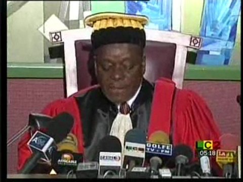 Proclamation des résultats provisoires