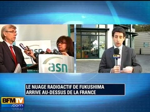 Arrivée du nuage radioactif en France