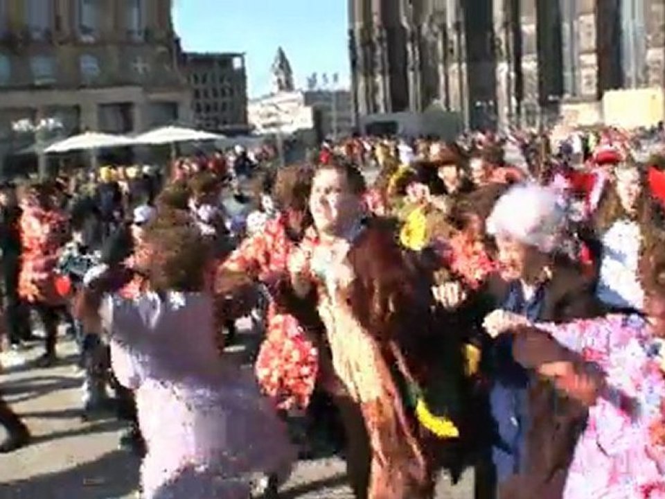 1. Fatmob Flashmob 03.03.2011 in Köln