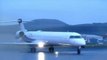 Landing CRJ-900 Sevenair Charter flight Clermont Ferrand Auvergne Aéroport