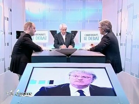 Cantonales, Le Débat: B.Piriou face à S. Dantu (Essonne)