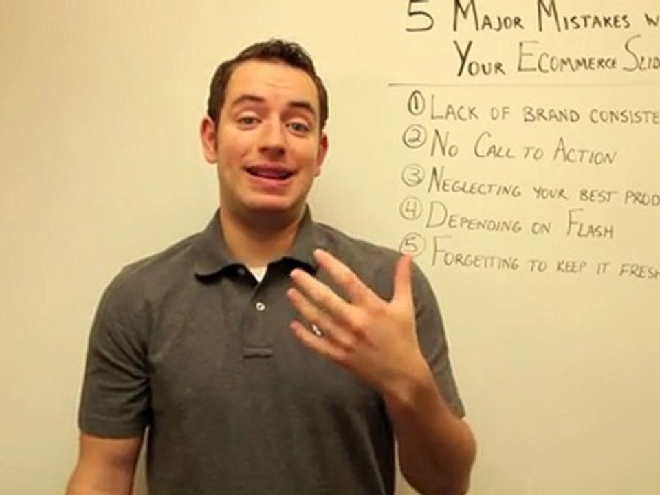 5 Major Mistakes With Your Ecommerce Slideshow by Volusion | Two minute Tuesdays