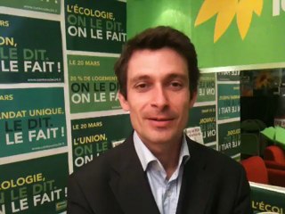 Nicolas Dubourg, candidat EELV au 2nd tour de l'élection cantonale de Montpellier 3