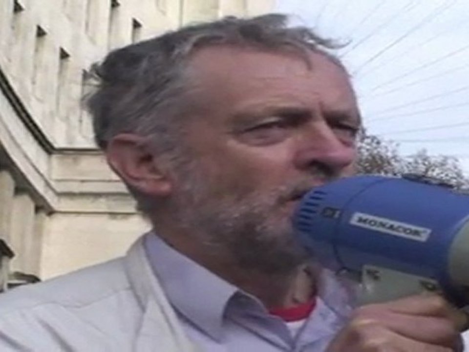 Jeremy Corbyn - Emergency Protest - Stop the Bombing of ...