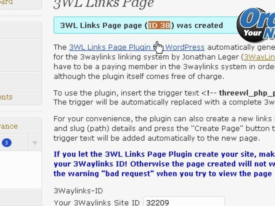 OrderYourName.com - WordPress  3waylinks Page
