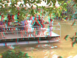 Pattaya Elephant Village in 3D Anaglyph