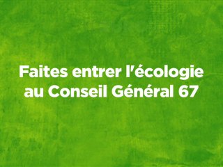 Le 27 mars, faites entrer l'écologie au Conseil Général 67