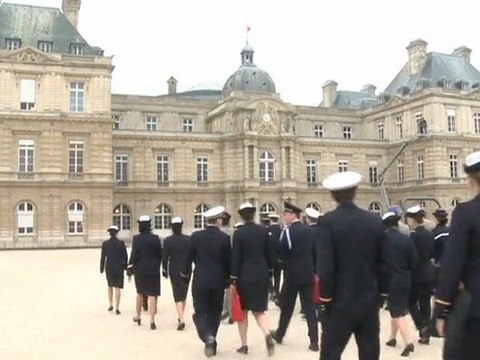 Le Sénat a accueilli les élèves officiers des grandes écoles militaires