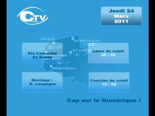 Calaisis TV Météo Jeudi 240311