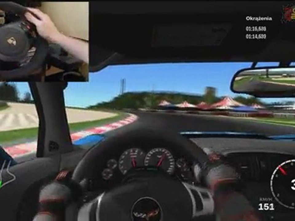 Forza Motorsport 3 - Chevrolet Corvette ZR1 on Nurburgring with Fanatec Porsche 911 GT2 Wheel