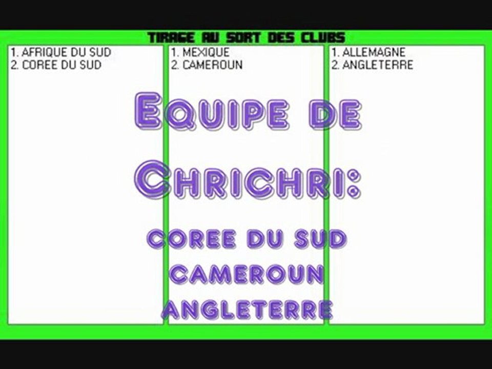 Tirage maître du forum