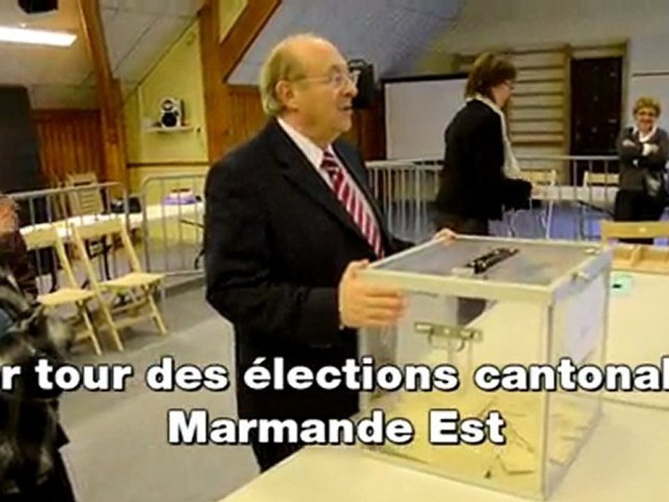 1er tour des élections cantonales Marmande Est