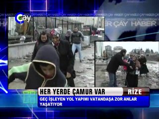 Rize Yol çalışması