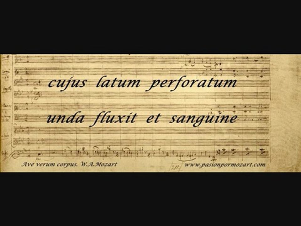 Mozart.  Ave verum corpus. Kv 618
