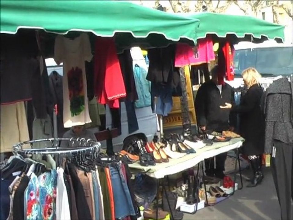 Le marché traditionnel en hiver - Sérignan - février-mars 2011