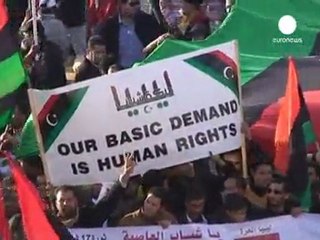 Bingazi halkından koalisyona teşekkür