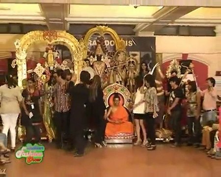 Indian Goddess Hair styles By Bharat And Dorri At fashion Show