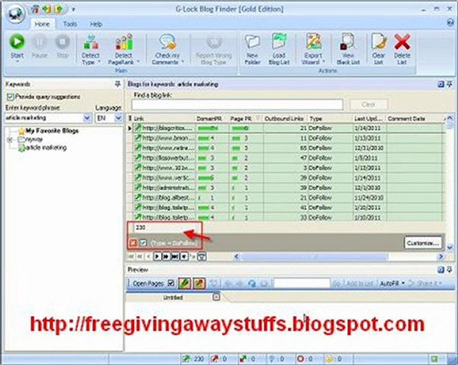 Fast Blog Finder - great blog comment software