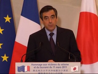 hommage aux victimes du séisme au Japon