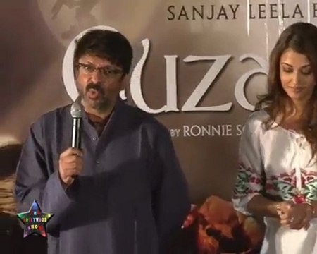 Director Sanjay Leela Bhansali With Ash & Hritik At Guzaarish First Look