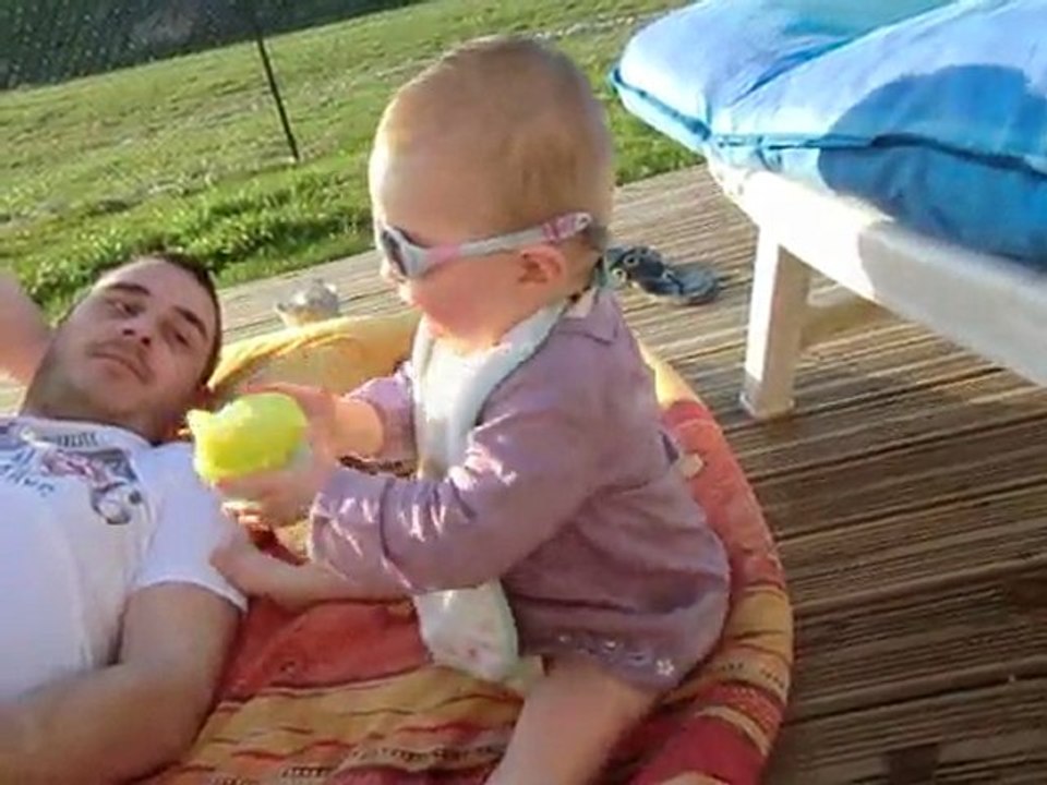 en pleine communication avec ma fille lol