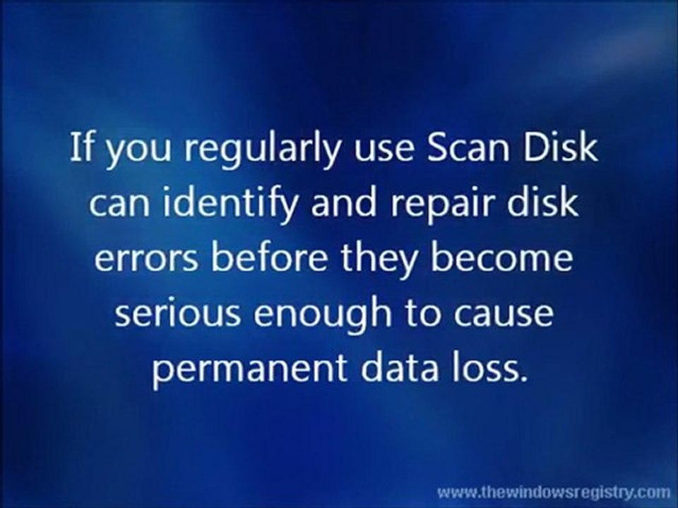 How Scan Disk