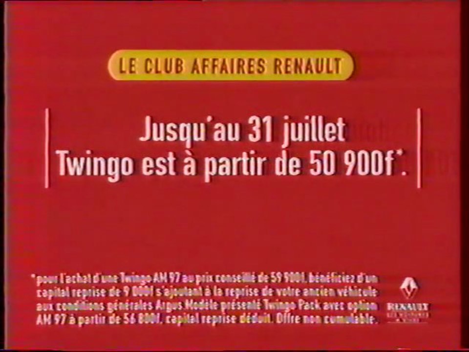 Publicité Renault Twingo 1997