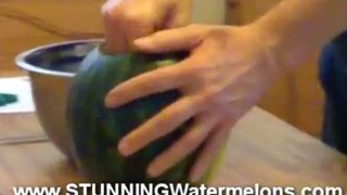 Carving a Watermelon - Watermelon Carvinglon