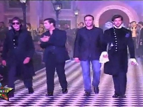 Karan Johar Amitabh Bachchan Hrithik Roshan At HDIL Couture Week