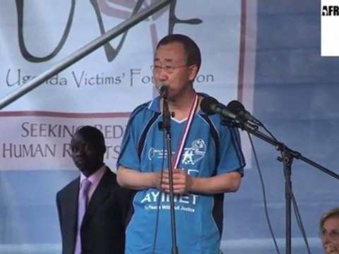 Ban Ki-Moon speech in Kampala stadium