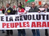 Paris, France, Support of Arab Revolutions Demonstration