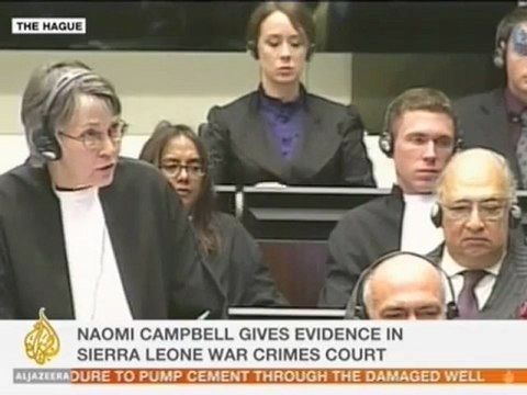 Naomi Campbell in The Hague for Charles Taylor trial for war crimes 5of6