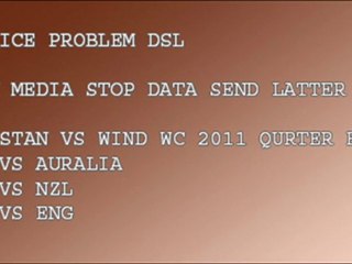 MYMU MEDIA  WORLD CUP DATA STOP DSL SERVICE PROBLEM LATER