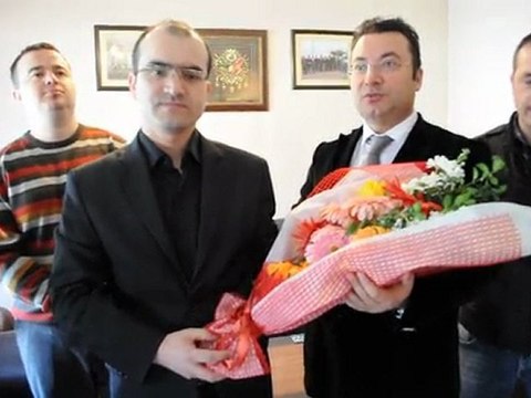 Zonguldak Akparti Gençlik Kolları Başkanı Abdullah Akbaş ve Beraberindekiler Başkanı Makamında Teşekkür Ziyaretinde Bulundular . . .