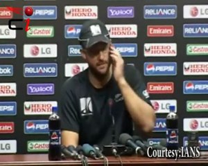 New Zealand's Captain Daniel Vettori FRUSTRATED after defeat against Australia !