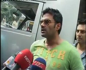 Sanjay Dutt and Sunil Shetty shoot for Shades Eye Wear