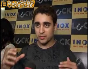 Imran Khan and Shruti Hassan watch Luck with Fans!!