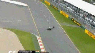 Australian FP1 Karun Chandhok Crashes