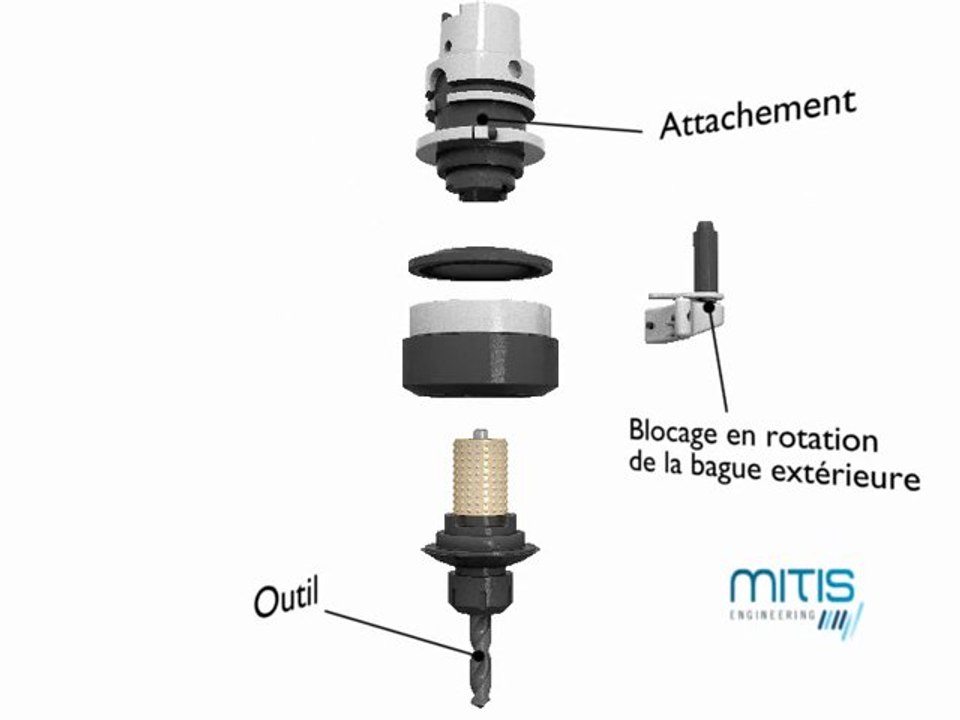 Porte-outil de perçage vibratoire MITIS