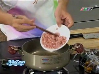 rau đắng nấu thịt bằm