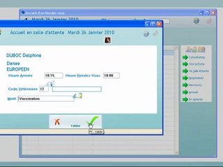 Medical : Mise en salle d'attente avec RDV