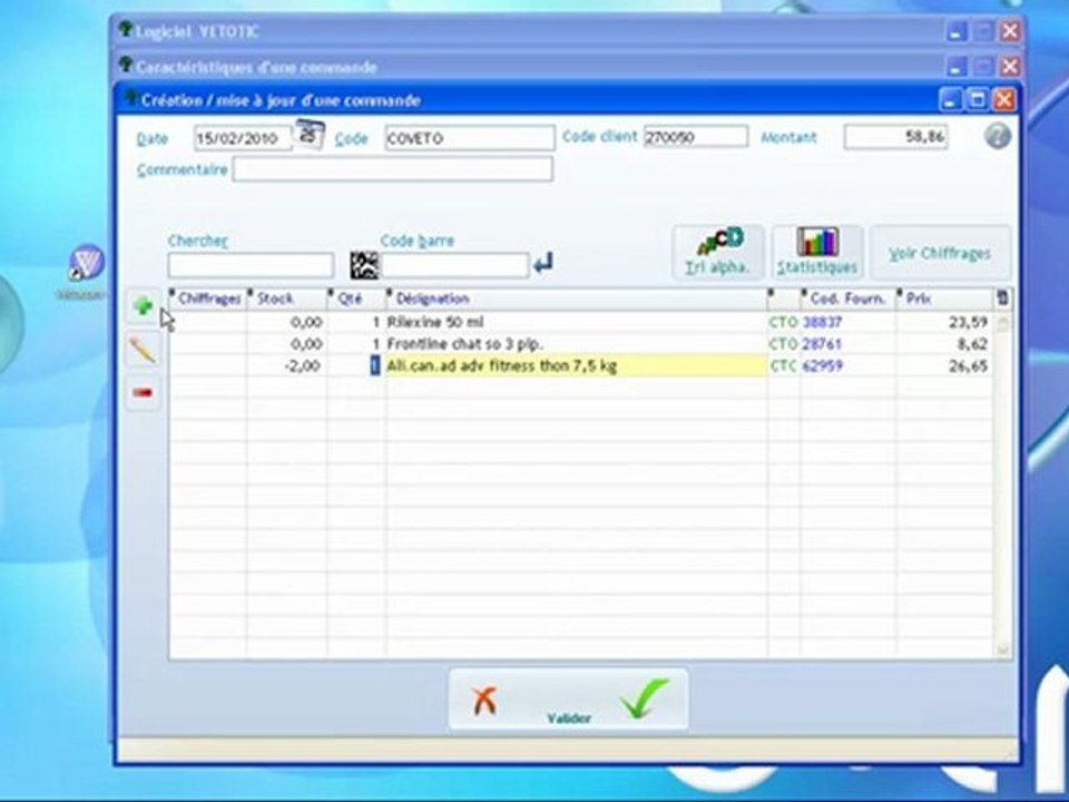 Médicaments : Passage de commande