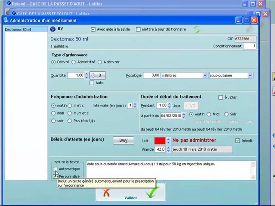 Financier : Saisie d'un Bordereau de livraison.