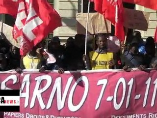 Reggio Calabria-migranti chiedono diritti in prefettura_7-1-2011