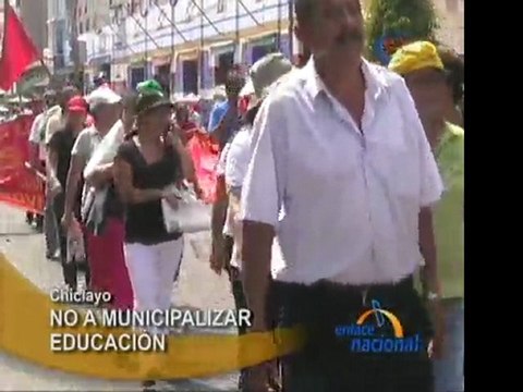 Profesores chiclayanos paralizan labores en contra de municipalizar educacion