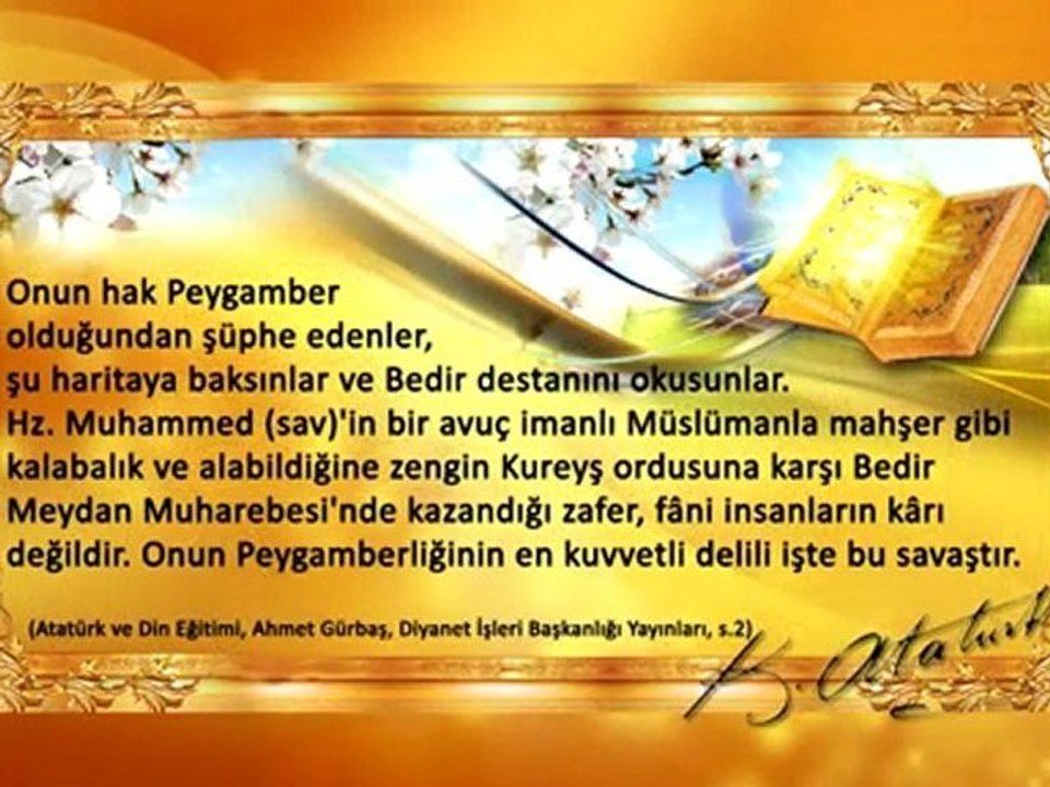 Samimi bir dindar Atatürk